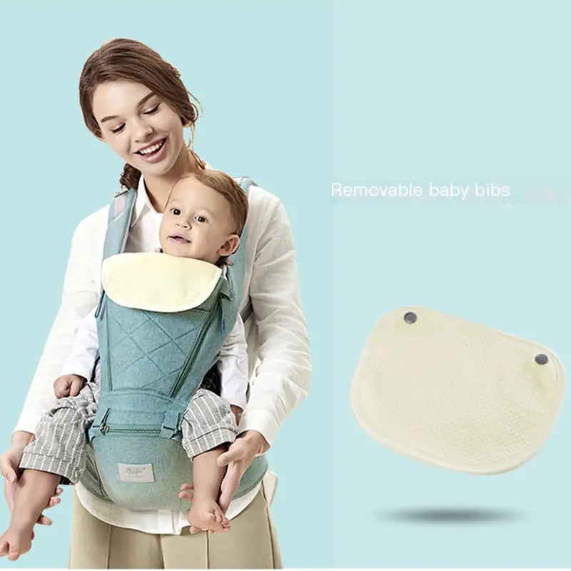Elegant Baby Carrier with Hip Seat