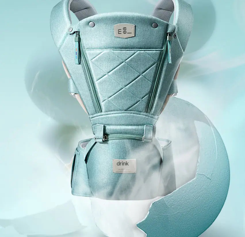 Elegant Baby Carrier with Hip Seat
